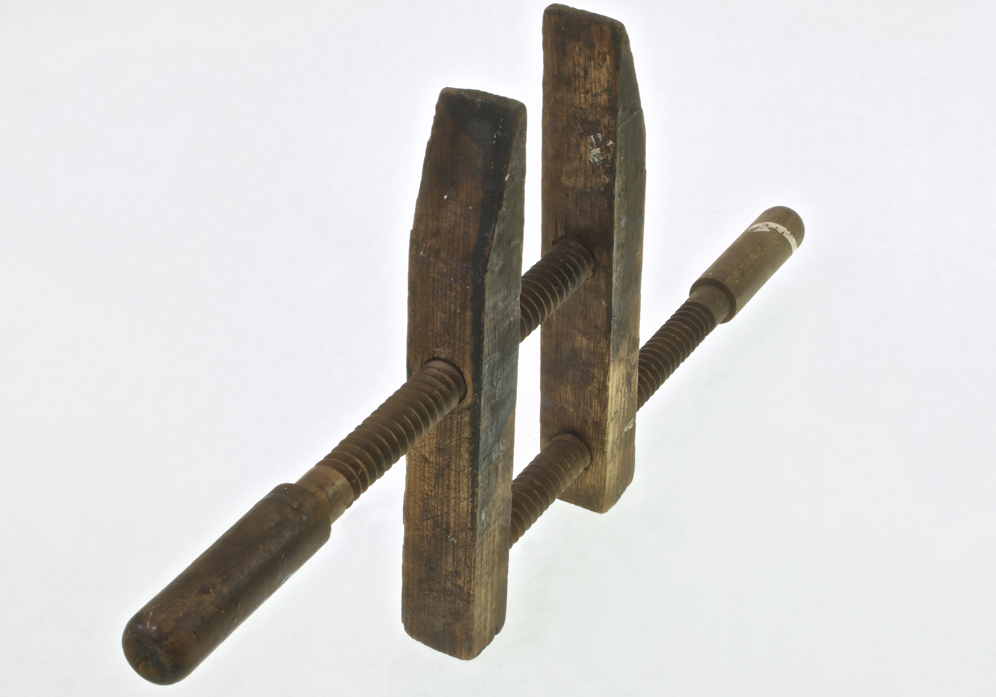 Vintage timber twin screw clamp